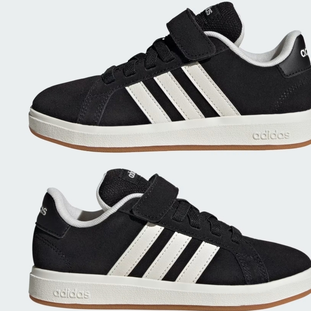 adidas kids Grand Court 00s Shoes Kids Sz 1 Black